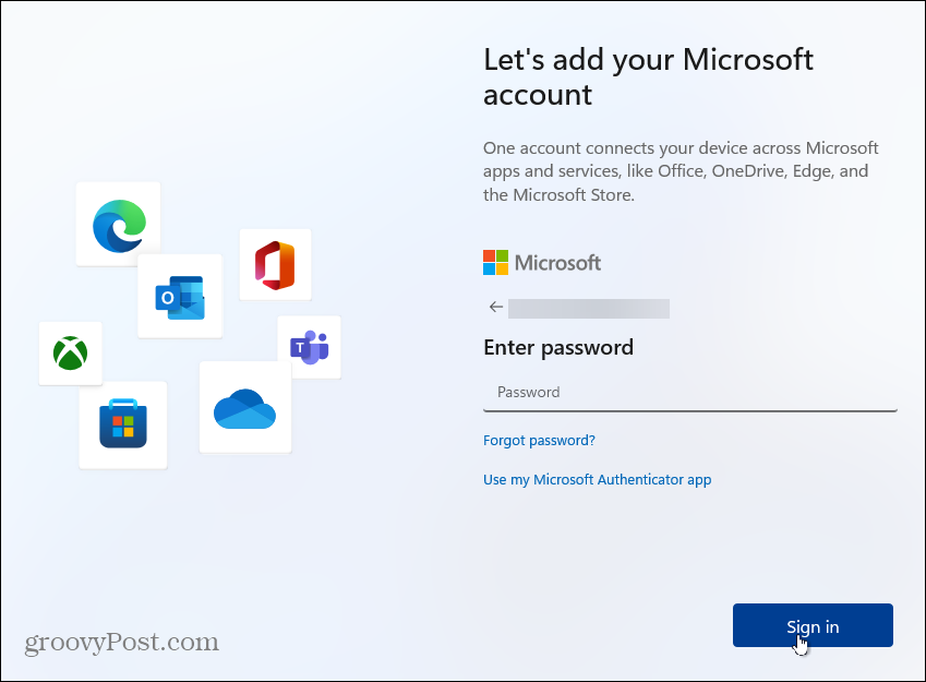heslo Windows účet