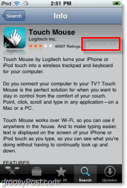 nainštalujte dotykovú myš Logitech na