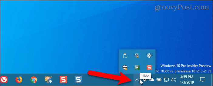 Skontrolujte, či sa na systémovej lište Windows nenachádza prehliadač Chrome