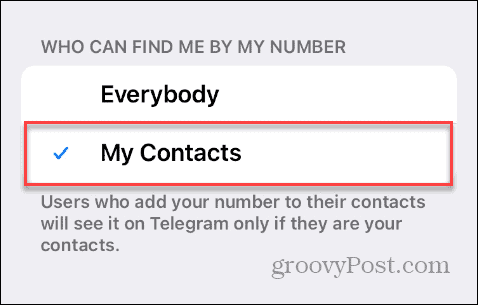 Nájdite podľa telefónneho čísla v telegrame