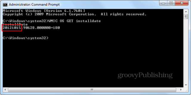 Okno inštalácie systému Windows cmd promptwmic enter