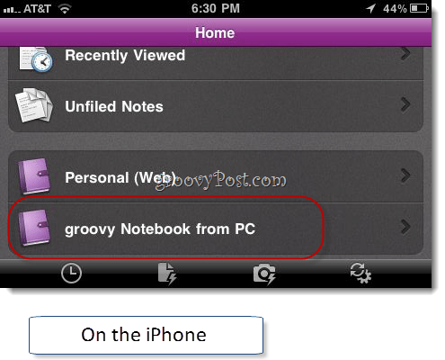 Aplikácia Onenote iphone