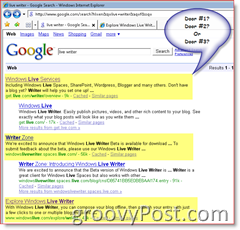 Obrázok výsledkov vyhľadávania Google pre Windows Live Writer
