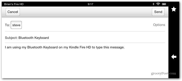 Poslať e-mailom Kindle FIre HD