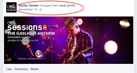 gitarové centrum facebook titulný obrázok