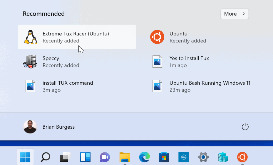 Extreme Tux Racer nainštalovaný Spustite Windows 11