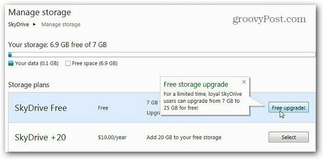 Windows SkyDrive: Vyťažte 25 GB miesta skôr, ako sa zníži na 7 GB
