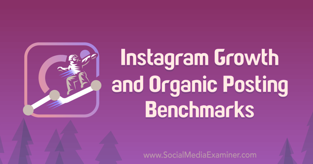 Instagramový rast a ukazovatele organického uverejňovania od Michaela Stelznera. 