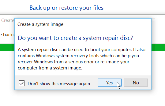 Vytvorte Windows 10 Recovery Key