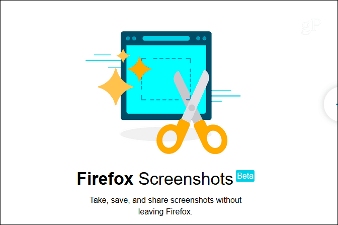 Screenshoty prehliadača Firefox Beta