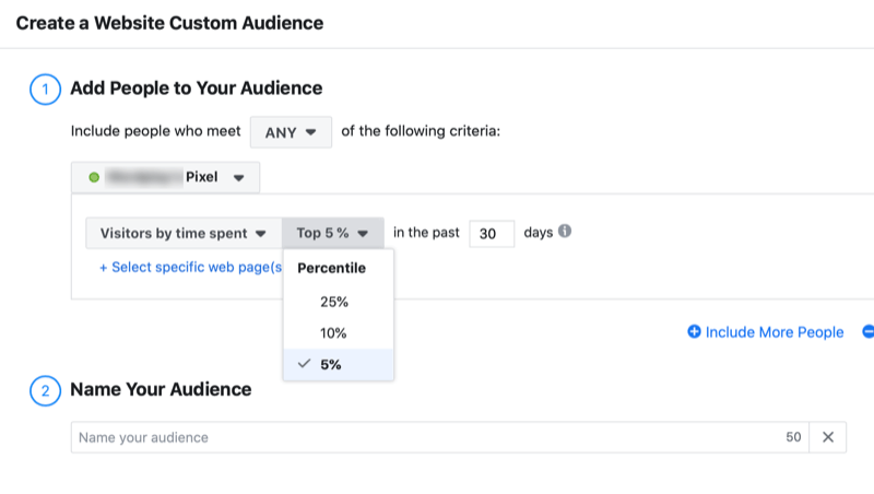 nastaviť vlastné publikum na Facebooku podľa času, ktorý strávite