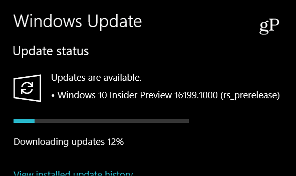 Microsoft Ships Windows 10 Insider Preview Build 16199, obsahuje nové funkcie