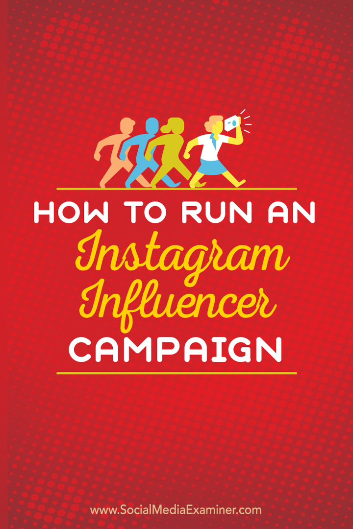 ako spustiť kampaň ovplyvňovateľa instagramu