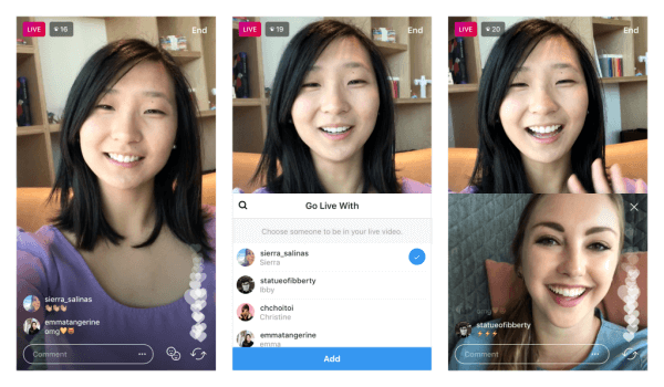 Instagram testuje schopnosť zdieľať živé video vysielanie s iným používateľom.