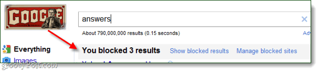 google search 3 zablokované výsledky