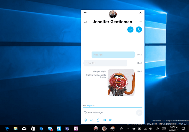 Windows 10 Preview Build 16184 vráti funkciu Moji ľudia