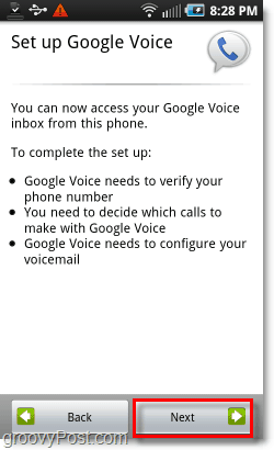 Google Voice v systéme Android Mobile Sign-in