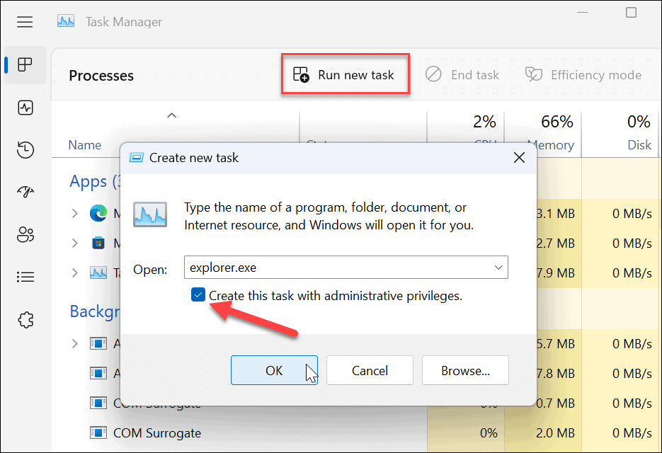 spustite prieskumníka súborov systému Windows 11 ako správcu