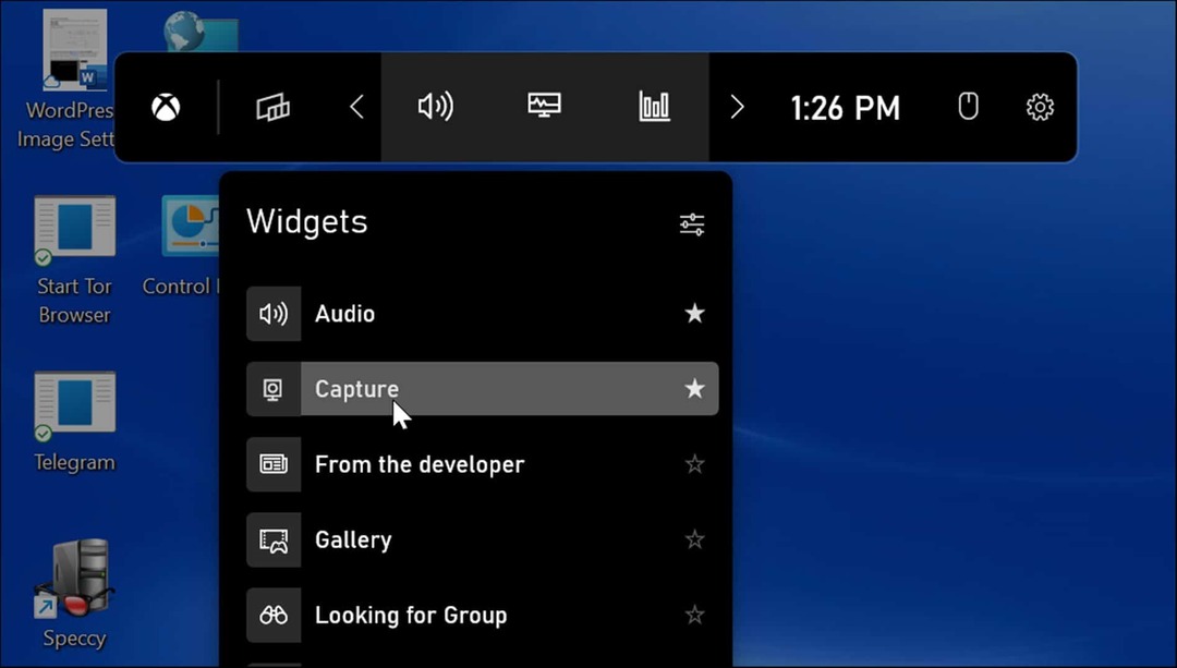 zachytenie miniaplikácií urobte snímku obrazovky v systéme Windows 11
