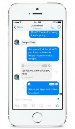 Facebook Messenger testuje funkciu hlasu na text.