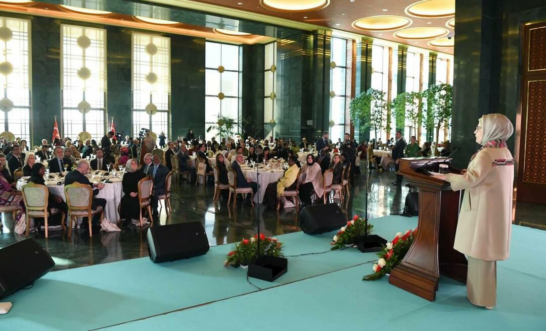 Emine Erdogan, ktorá predniesla prejav o programe Afrického domu