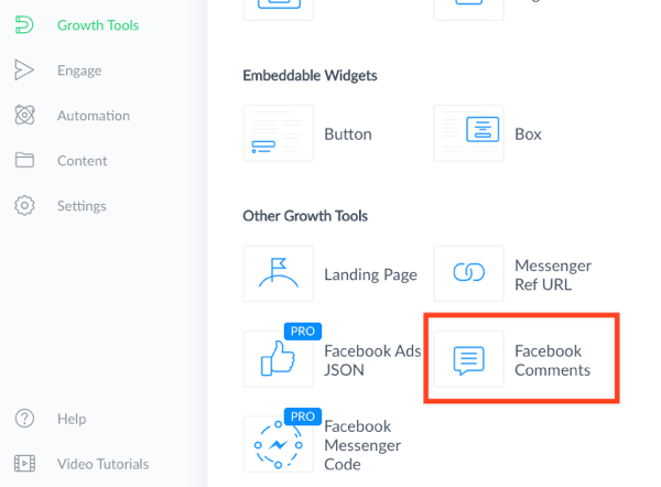 Vyberte si nástroj pre rast Facebook Comments.
