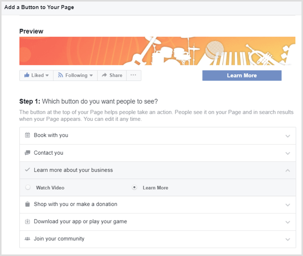 Facebook pridá na stránku tlačidlo CTA