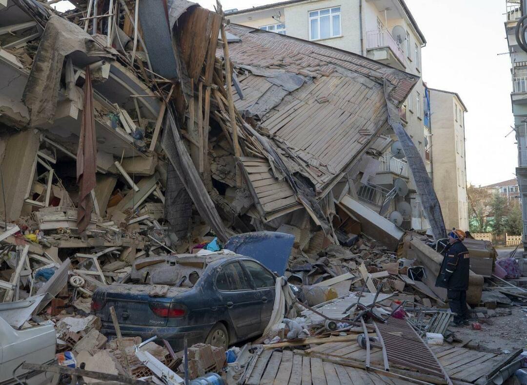 Budova zničená pri zemetrasení