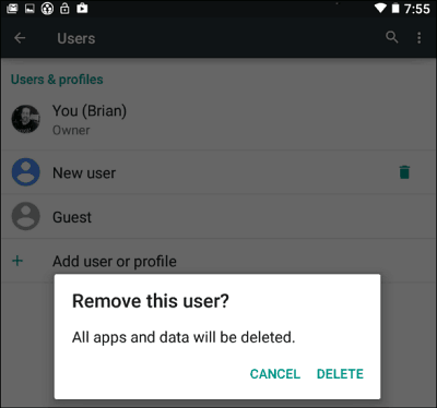Odstrániť používateľa