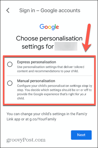 prispôsobenie detského účtu gmail
