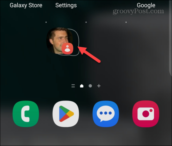 miniaplikácia na domovskej obrazovke v systéme Android