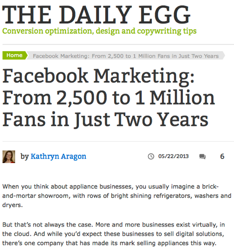 facebook marketing denného vajca