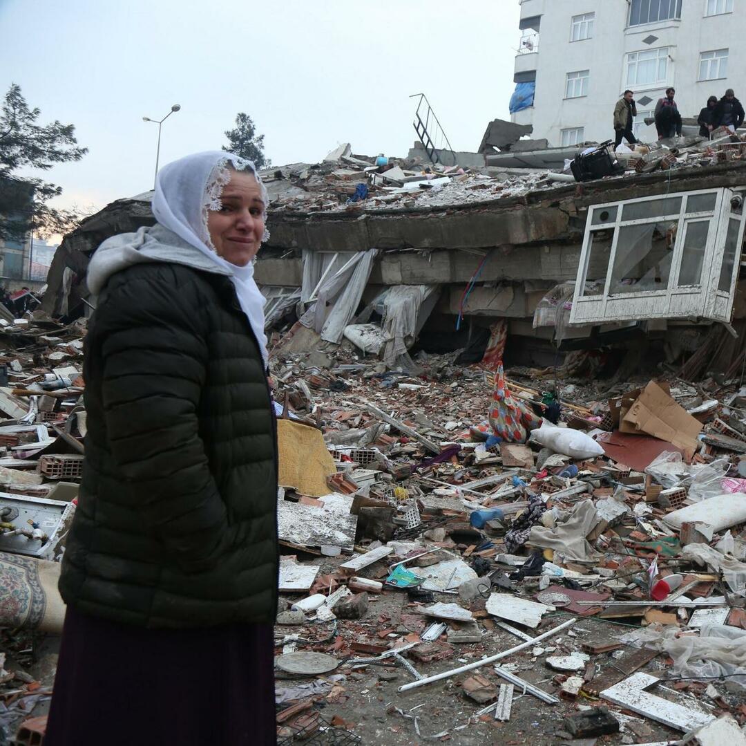 Rámy zo zemetrasení v centre Kahramanmaraş