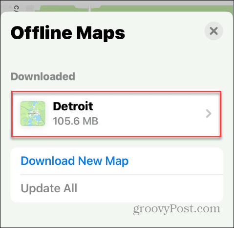 Stiahnite si Mapy Apple na použitie offline