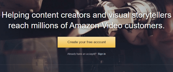 priama služba Amazon video