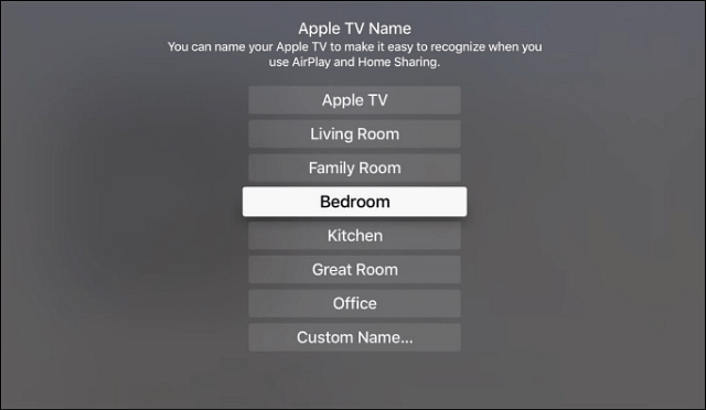 Premenujte Apple TV