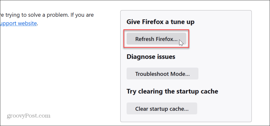 Problém Firefoxu Chyba načítania stránky