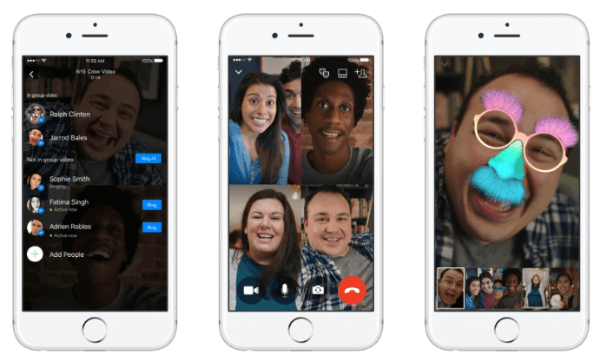 Facebook Messenger zavádza funkciu skupinového videohovoru pre Android, iOS a Web.