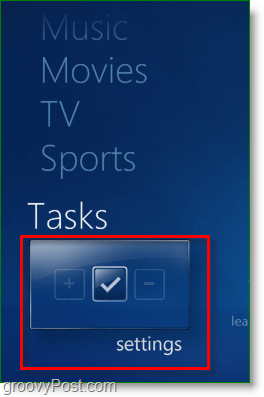 Windows 7 Media Center - kliknite na úlohy> <noscript> <img style =