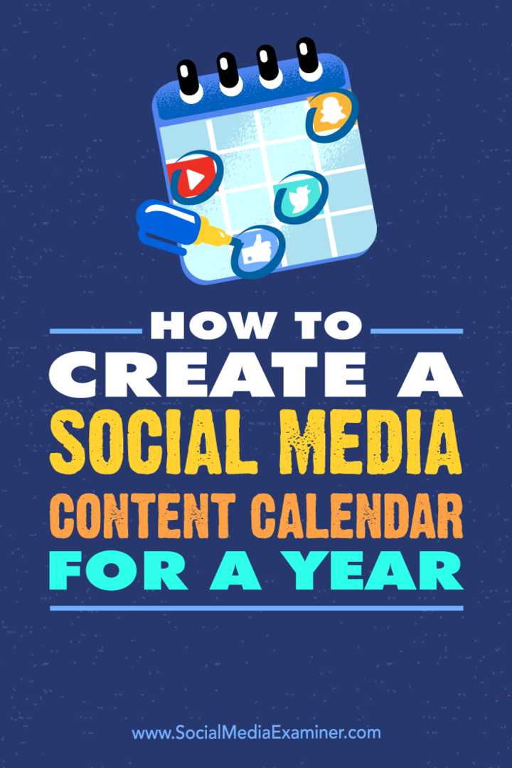 Ako vytvoriť kalendár obsahu na sociálnych sieťach na rok od Leonarda Kim v prieskumníkovi sociálnych médií.