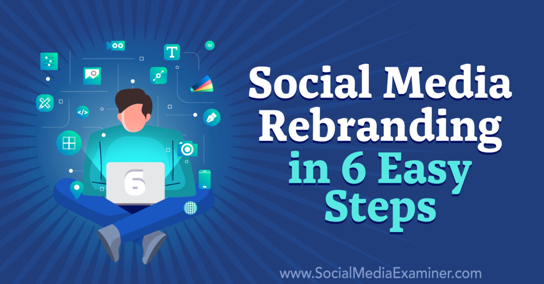 Rebranding sociálnych médií v 6 jednoduchých krokoch od Corinny Keefe na Social Media Examiner.