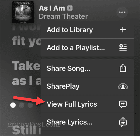 Pozrite si texty v Apple Music