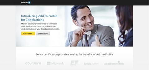 linkedin pridať do profilu pre certifikáciu