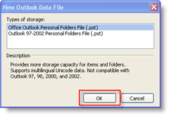 Vytvorte nový dátový súbor programu Outlook:: groovyPost.com