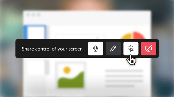 Spoločnosť Slack rozšírila svoje možnosti zdieľania obrazovky, aby teraz obsahovala aj interaktívne zdieľanie obrazovky.