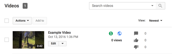 speňažené videá z youtube majú zelený znak dolára