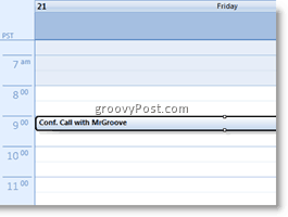 Kalendár programu Outlook 2007
