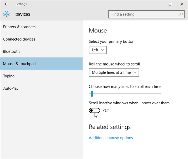 Windows 10 Tip: Prepínanie posúvania pozadia zapína alebo vypína