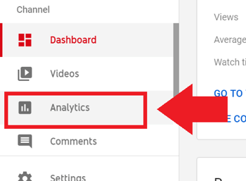 Marketingová stratégia sociálnych médií; Screenshot z kroku 2 pre prístup k službe YouTube Analytics.