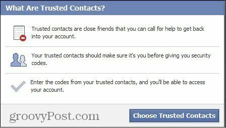 dôveryhodné kontakty na facebooku